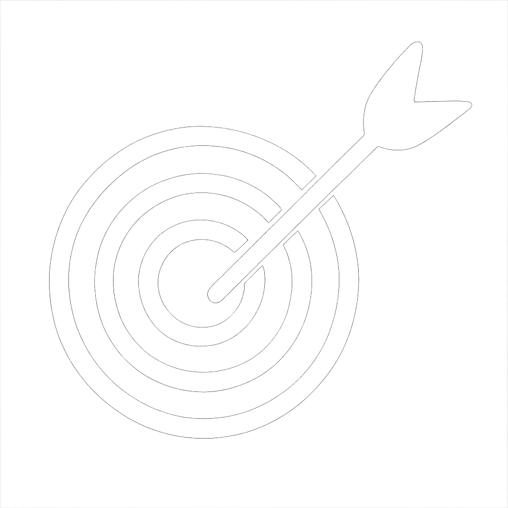 Icono de efectividad - objetivo con flecha