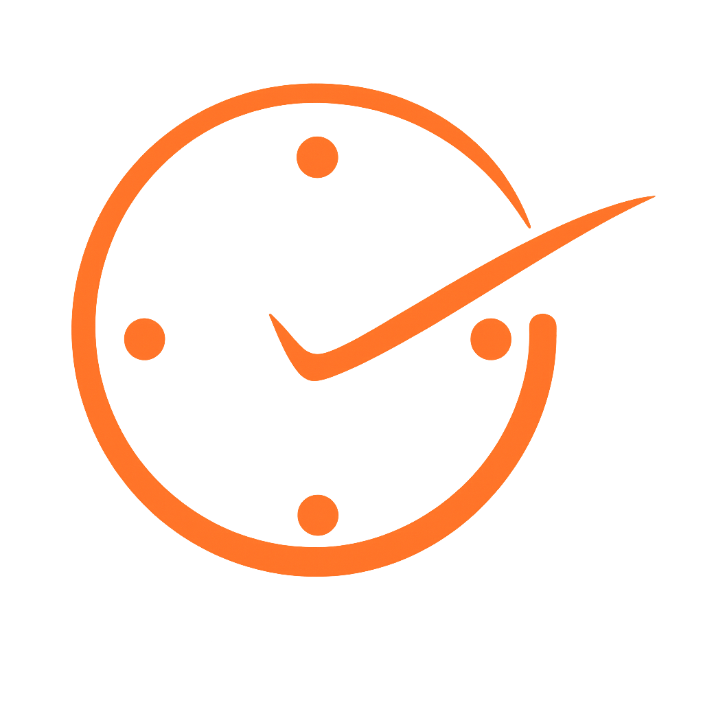 Icono de puntualidad - reloj