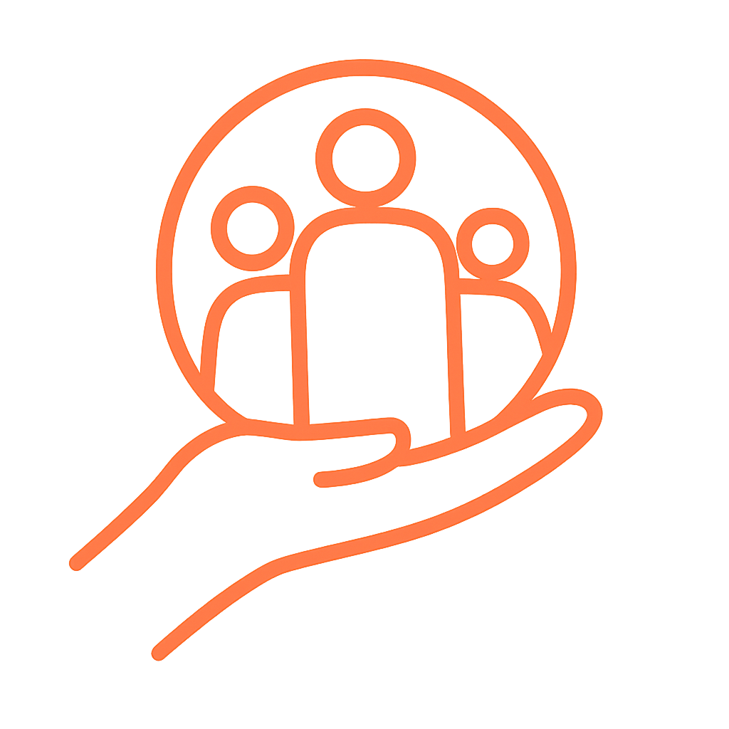 Icono de responsabilidad - equipo de personas