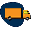 Icono de camión para primera y media milla